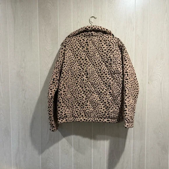 Entro Tan and Black Leopard Print Jacket- S - Picture 3 of 6